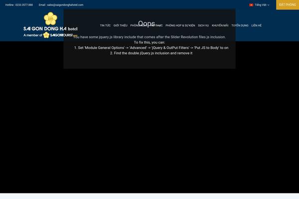 saigondonghahotel.com site used Monatheme