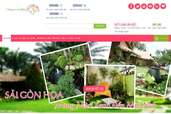 saigonhoa.com site used Lamvt-saigonhoa