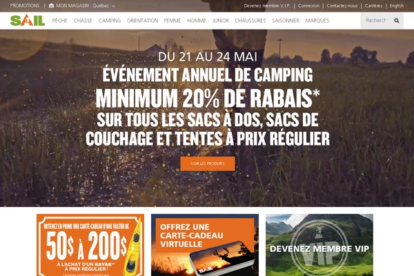 River website example screenshot