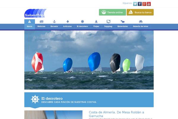 Blueblog theme site design template sample