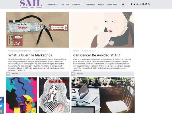 SimpleMag child theme site design template sample