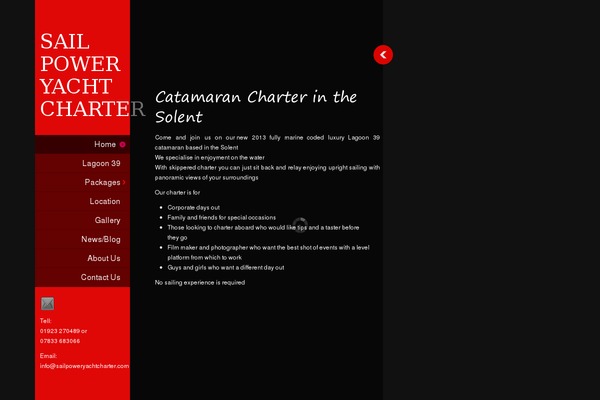sailpoweryachtcharter.com site used Sailpower
