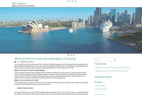 sailsydney.org.au site used fTourism