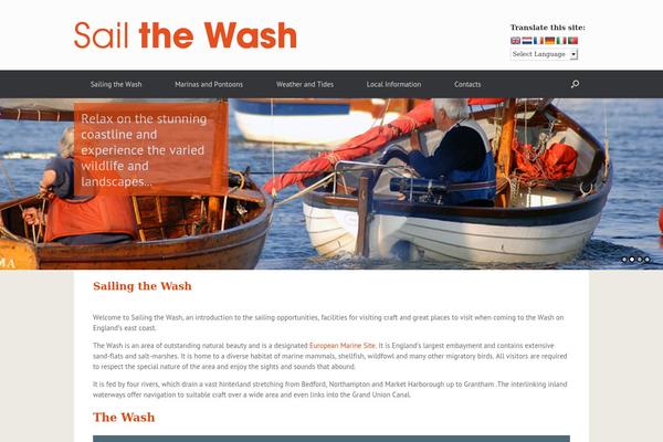 Vantage theme site design template sample