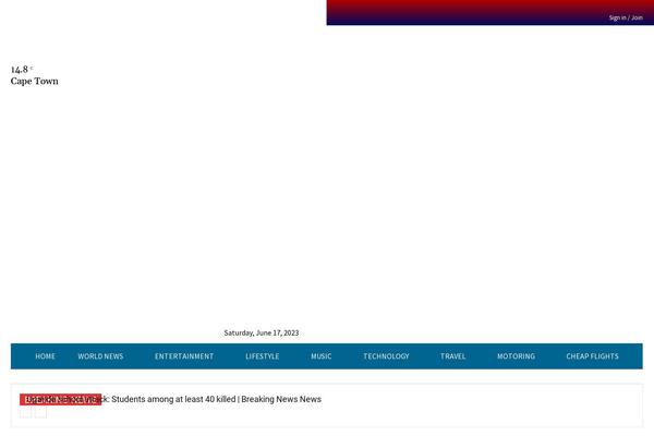Site using Theia-post-slider plugin