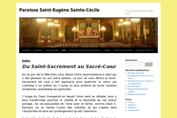 Twenty Ten theme site design template sample