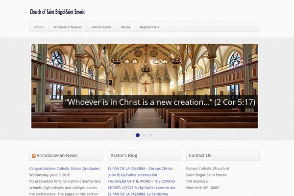 saintbrigidsaintemeric.org site used Trinity-free