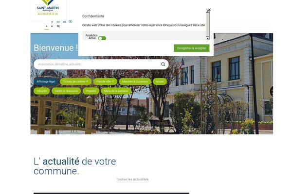 Site using Sogo-accessibility plugin