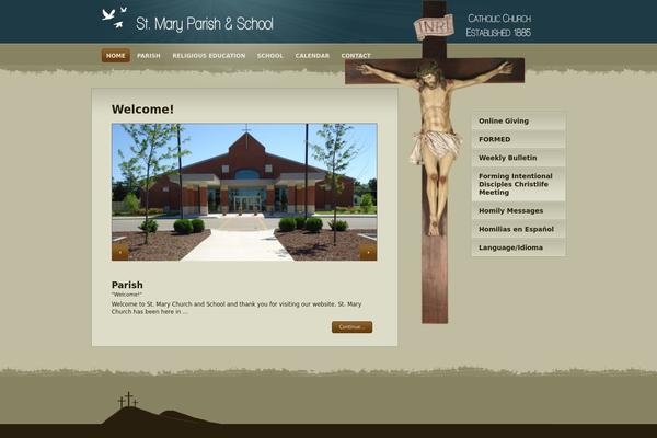saintmaryplano.com site used Wpchurch