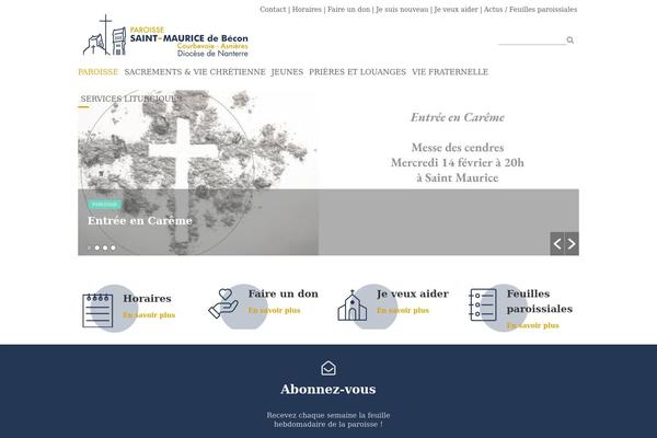 Chariti-child theme site design template sample