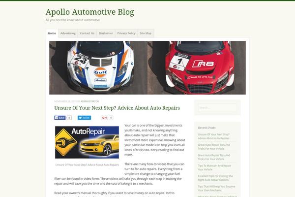 Misty Lake theme site design template sample