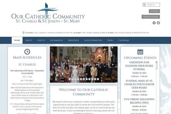 saintscjm.com site used Scjmchurch