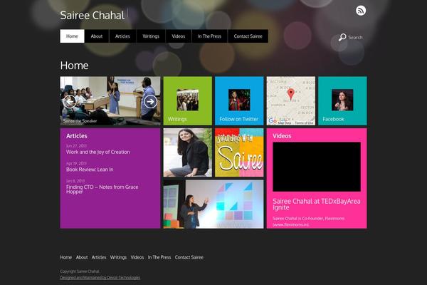 Metro theme site design template sample