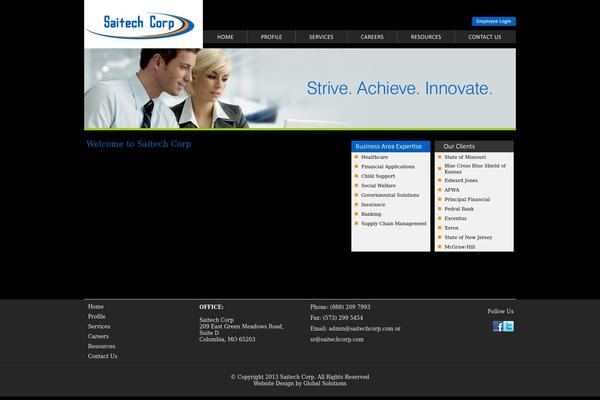 Sai theme site design template sample