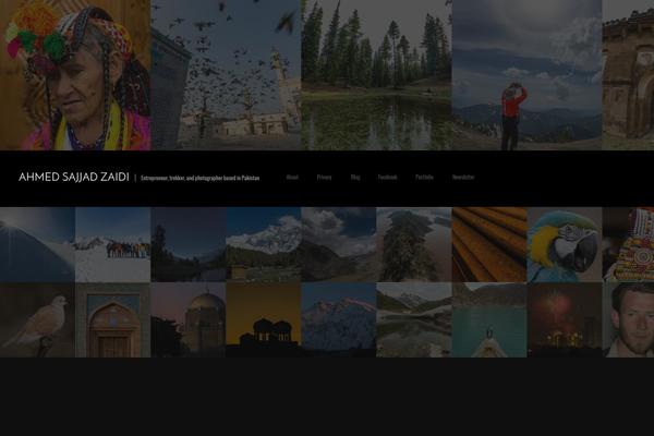Fullscreen theme site design template sample
