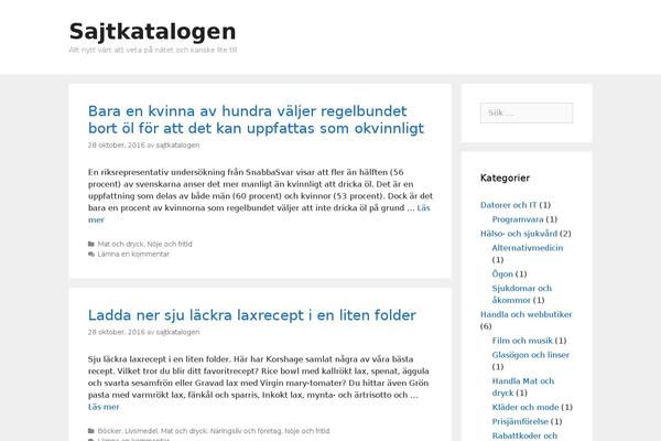 GeneratePress theme site design template sample