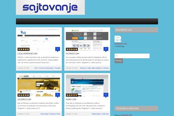 Boulevard theme site design template sample