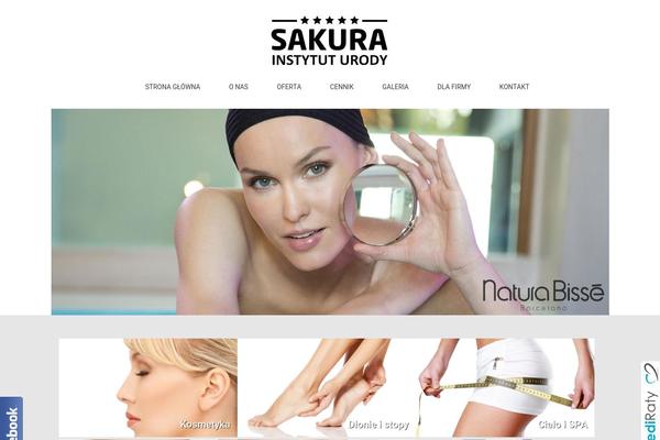 Sakura theme site design template sample
