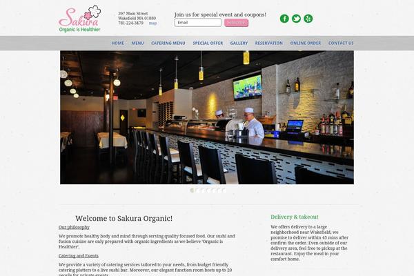 sakuraorganic.com site used Restaurateur-child