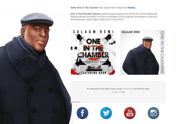 Music theme site design template sample