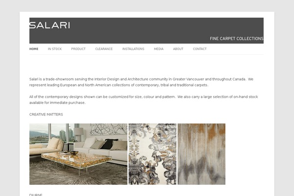 Twenty Twelve theme site design template sample