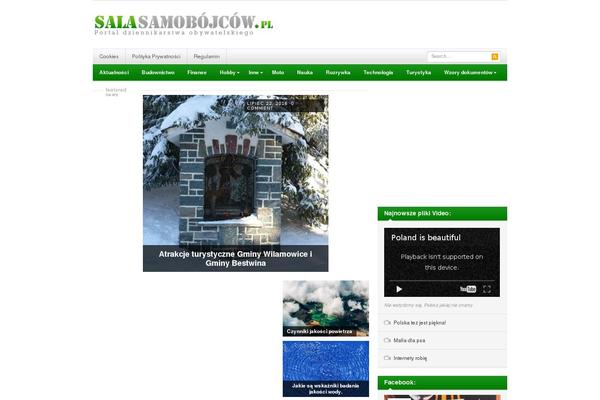 Resizable theme site design template sample