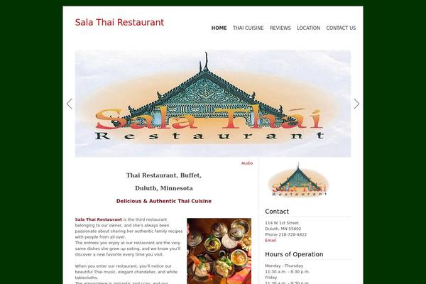 Minim theme site design template sample