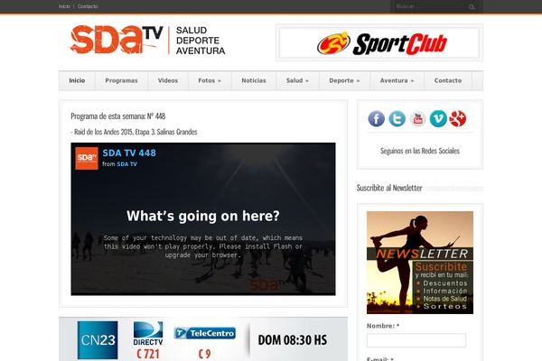 saldeaventura.com site used Saldeaventura