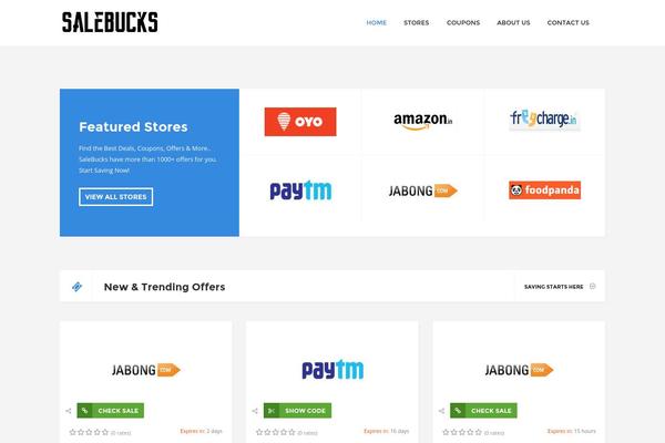CouponXL theme site design template sample