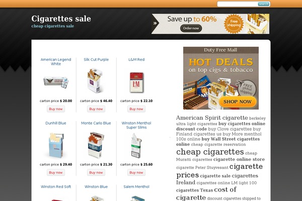 salecigsstore.com site used Studiopress Orange