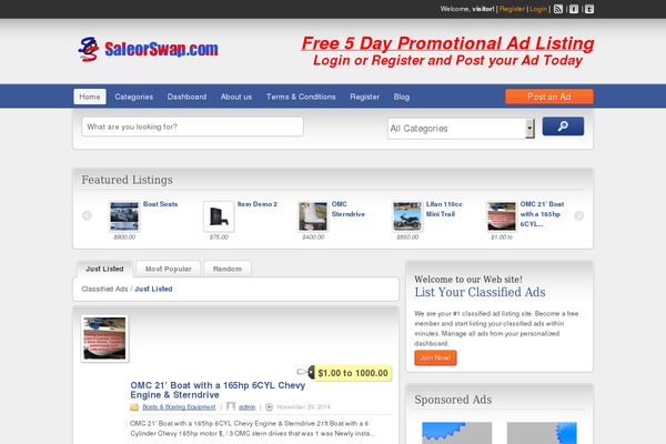 ClassiPress theme site design template sample