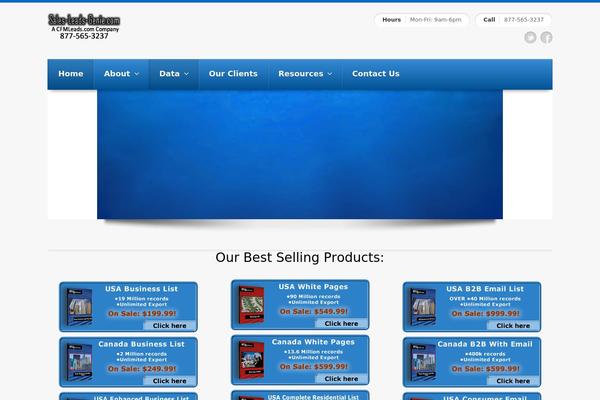 Progress theme site design template sample