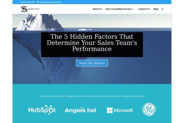 Divi theme site design template sample