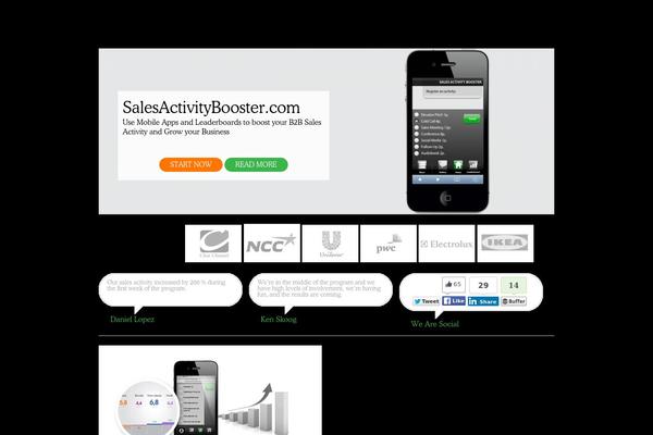 salesactivitybooster.com site used Green