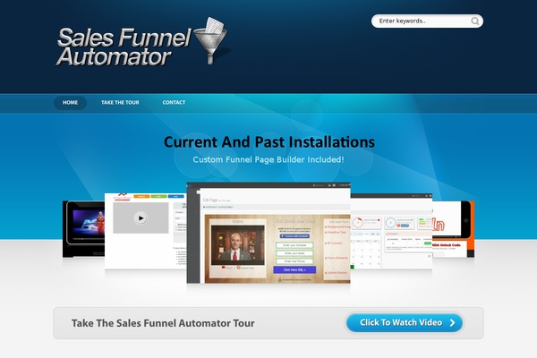 salesfunnelautomator.com site used Showtime_v3.2