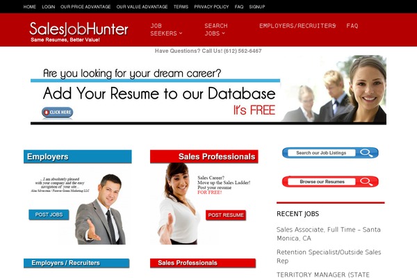 salesjobhunter.com site used Magazine