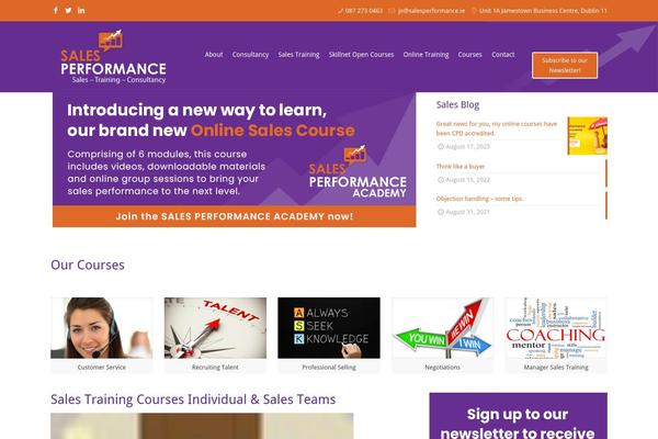 salesperformance.ie site used Sales-performance-child
