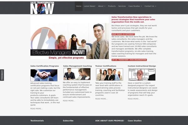salestransformationnow.com site used Mywork-wp