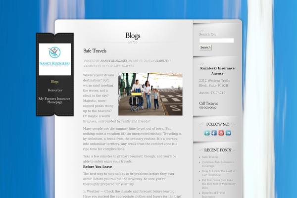 Memoir theme site design template sample
