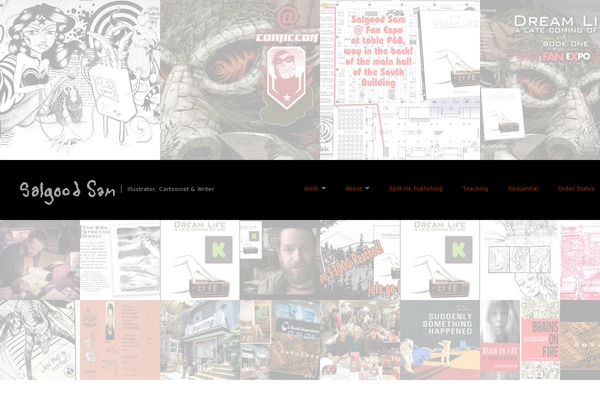 Fullscreen theme site design template sample