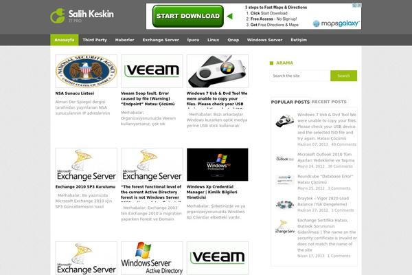 Portal theme site design template sample