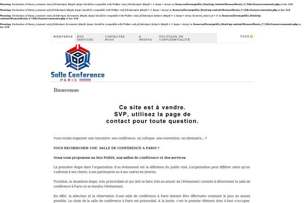 Thesis 1.7 theme site design template sample