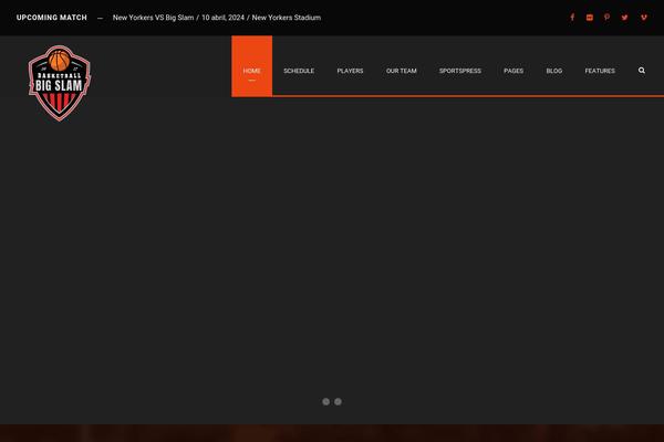 Bigslam theme site design template sample