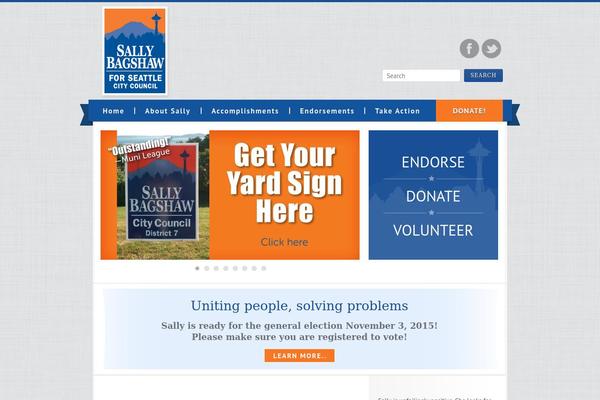 Campaign theme site design template sample