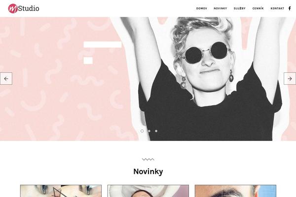 Blush theme site design template sample
