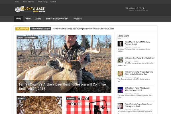 Weekly News theme site design template sample