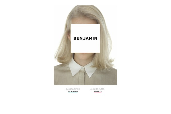 Benjamin theme site design template sample