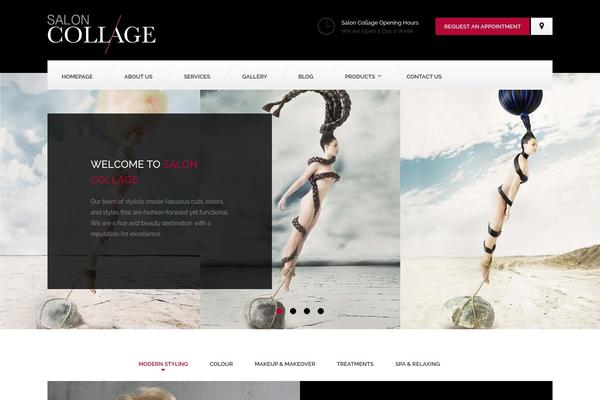 Haircut theme site design template sample