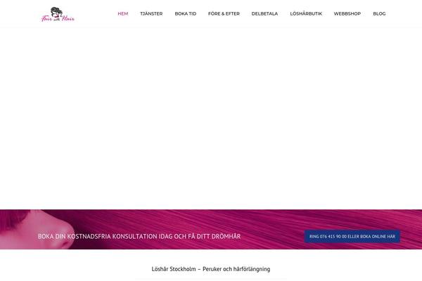 Hairdresser theme site design template sample