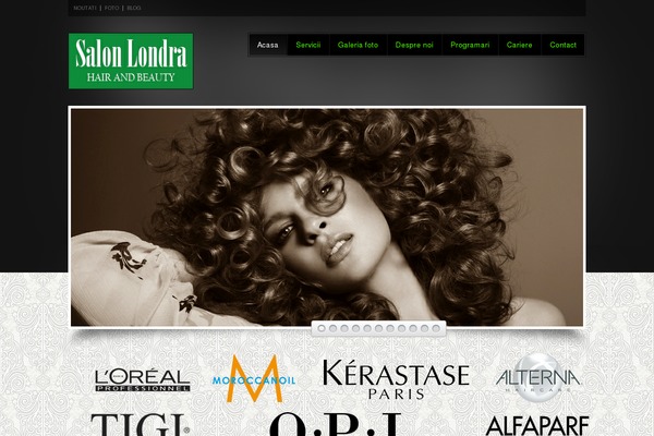Beauty Salon theme site design template sample